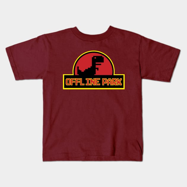 Offline park Kids T-Shirt by Doswork